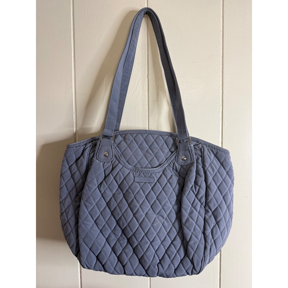 Vera Bradley Tote Bag Women's Glenna Quilted Gray Shoulder Handbag‎ NWT